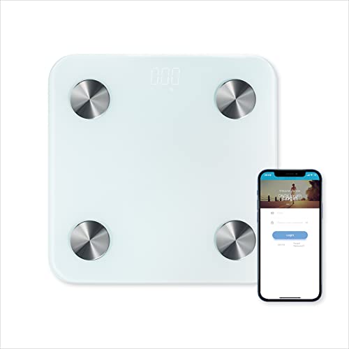 Smart Scale Digital Body Weight Scale, Digital Bathroom Scale Weighing Machine for People, Body Composition Analyzer with App, 3KG-180KG Smart Scale Digital Body Weight Scale, Digital Bathroom Scale Weighing Machine for People, Body Composition Analyzer with App, 3KG-180KG