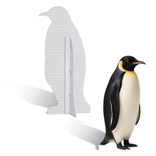 Image of Penguin 4FT Life Size Cardboard Cutout, Fun Animal Standup, 1 PC | 1 PC Penguin 4FT Life Size Fun Animal Standup Cardboard Cutout for Events, Party Decor, Birthday & Photos