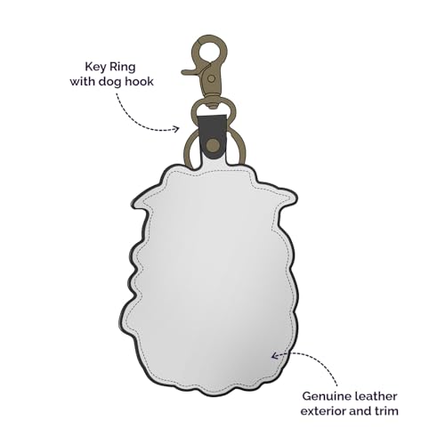 Image of Anuschka Women's Leather Key Charm - Hand-Painted Genuine Leather Charm with Keyring for Easy Attachment - K00