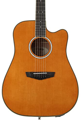 D'Angelico Excel Bowery Dread Acoustic-electric Guitar - Vintage Natural