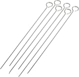 Stainless Steel Barbecue Skewers, 12 inch, 10 Pack (CIRCLE)