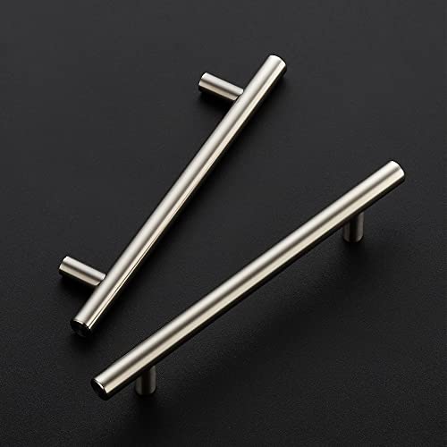 Image of Ravinte 4 Pack 7.38 inch Cabinet Pulls Brushed Nickel Stainless Steel Kitchen Cupboard Handles Cabinet Handles, 5 inch Hole Center