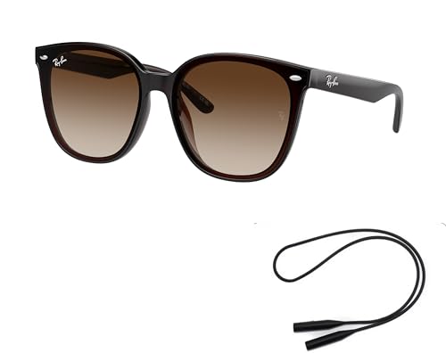 Ray-Ban RB4423D Sunglasses Bundle: RB 4423D 714/13 Transparent Brown Gradient Bro and Universal Anti-slip Silicone Leash2