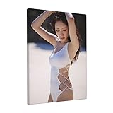 横野すみれ (1) セクシーなダンスセクシー写真壁飾りポスター バスルーム ベッドルーム リビング装飾 キャンバス ウォールアート プリント 油彩画 壁の絵12x16inch(30x40cm)