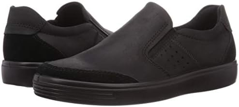 ECCO Men's Soft Classic Slip On Sneaker, BLACK/BLACK, 7 M US | Image 6