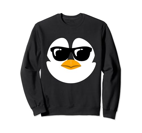 Pingüino Halloween Face Disfraz de Halloween Funny Lazy Sudadera