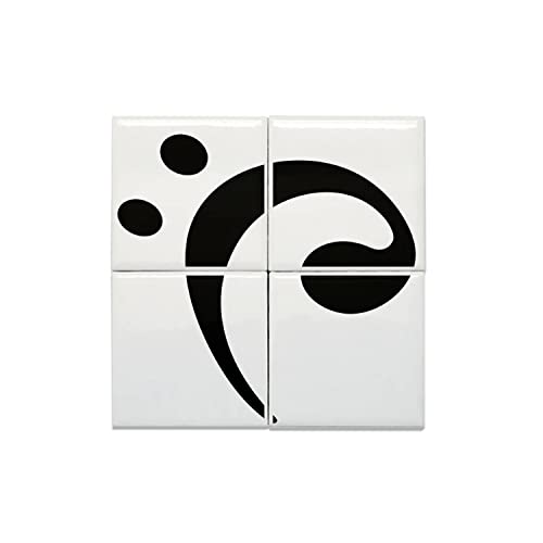 Carreaux Céramique Décoratif Clef de Fa pour Sublimer la Déco d'un Studio de Musique ou Salon