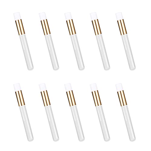 10 Pieces Lash Shampoo Brushes, Eyelash Brushes for Eyelash Extensions, Lash Brushes for Cleansing, Blackhead Peel Off Brushes, Nose Pore Facial Cleansing Brush (White)