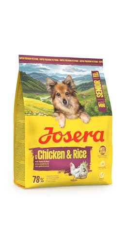 JOSERA Mini Senior Huhn & Reis (1 x 900 g) | Premium Trockenfutter für ausgewachsene ältere Hunde Kleiner Rassen | Anti-Aging & Nierenentlastung | Extrakleine Kroketten | glutenfrei | 1er Pack
