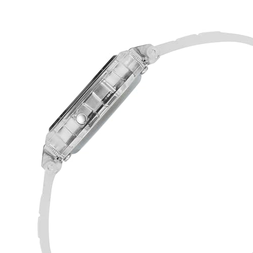 Image of Zoop Transparent Digital Watch with Black Dial & White Strap for Girls Kids, from House of Titan - 16049PP04