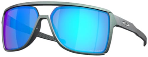 Oakley OO9147 Sunglasses Bundle: OO 9147 CASTEL 914713 Castel Matte Silver/Blue Color and Small Blue leash Accessory kit