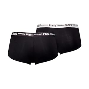 PUMA Damen Mini Short Unterwäsche, Schwarz, M EU
