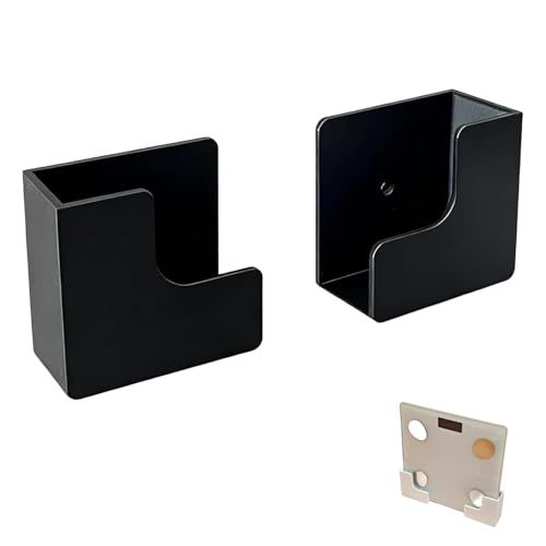 1 Pair Wall Mounted Weight Scale Holder No Drill Self-adhesive Storage Bracket Organizer Sturdy ABS Space Saving Stand for Bathroom Digital Scale Kitchen Cutting Board Home Gym