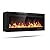 Tangkula 50 inches Electric Fireplace Insert with Thermostat, in-Wall Recessed and Wall Mounted 1500 W Faux Fireplace, Touch Screen Control, 9 Flamer Color, Temperature Control & Timer (50 inches)