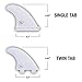 Ho Stevie! FRP Thruster (3) Surfboard Fins - Stronger Than Regular Nylon Fins - Includes Fin Bag, Screws, Wax Comb and Fin Key
