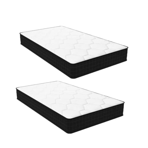 Luxirest Lot de 2 Matelas 80x200 - Épaisseur 15cm - Matelas en Mousse...