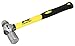 Performance Tool M7032B 16oz Ball Pein Hammer With Fiberglass Handle