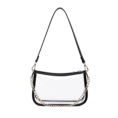 Image of Clear Purse Stadium Approved Bag Transparent Beach Handbag