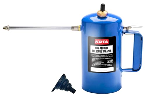 LAUCO Non Aerosol Pressure Sprayer - Refillable Pressurized Sprayer Bottle for Oil, Solvent,...