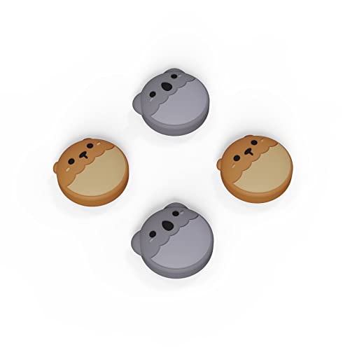 Extremerate Playvital Brown Bear & Koala Cute Switch Thumb Grip Caps, Joystick Caps For Nintendo Switch Lite, Silicone Analog Cover Thumbstick Grips For Switch Oled Joycon #TOP7