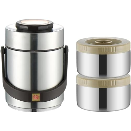 �ۉ��ٓ��� 304 �X�e�����X ��e�� 2.3L �^��f�M �����ԕۉ��ۗ� 2 �i / 3 �i ���R��h�~ �g�ѕ֗� �ʋΒʊw/�w���Љ�l�p �t�[�h�W���[ �S�[���f�� (1.5L,�V���o�[)