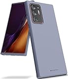 Goospery Liquid Silicone Case for Galaxy Note 20 Ultra (6.9 inches - 2020) Silky-Soft Touch Full Body Protection Shockproof Cover Case with Soft Microfiber Lining (Lavender Gray) NT20U-SLC-LGRY