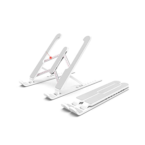 Support ordinateur portable blanc étagère de levage pour le télétravail - 2
