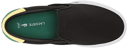 Lacoste Jump Serve Slip On Sneaker, Lt Ylw/Blk, 13 Us Unisex Little Kid #TOP4