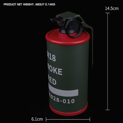 Gunyoo Airsoft Granate Spielzeug Modell Plastikgranaten Spielzeug CS Airsoft Tactical Gear Zubehör für Cosplay Film Requisiten Outdoor (Rot&Grün)