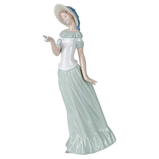 Nao by Lladro Collectible Porcelain Figurine: THE BUTTERFLY'S DANCE - 12" tall - young woman