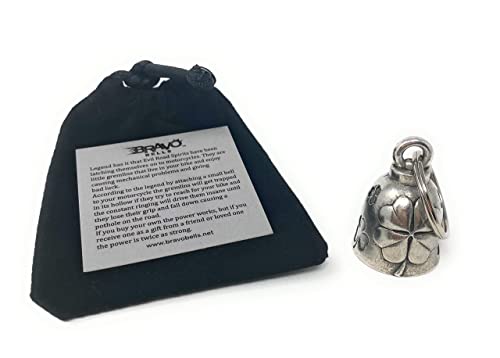 Clover Motorcycle Biker Bell Accessory Or Key Chain For Luck #TOP3