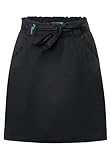 Unifarbe Street One Damen Rock mit Paperbag-Bund Black 40