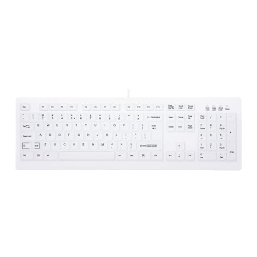 AK-C8100F-U1-W/US fini les erreurs de frappe avec ce clavier US-English fluide