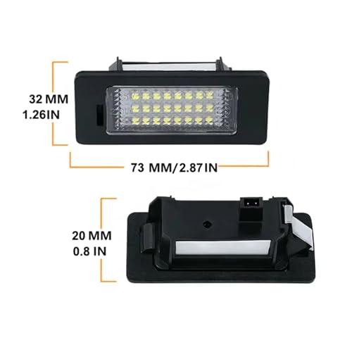 Luces LED de matrícula Skoda Fabia Kodiaq sin error Canbus 5