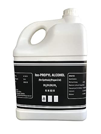 Expert IPA ISO Propyl Alcohol 99.9% Pure (CH3)2-CH-OH] CAS: 67-63-0, Home Medical Surgical and Hospital use, Glass Tiles Metal and Surface Cleaning Stain and Dust Remover (5 L )