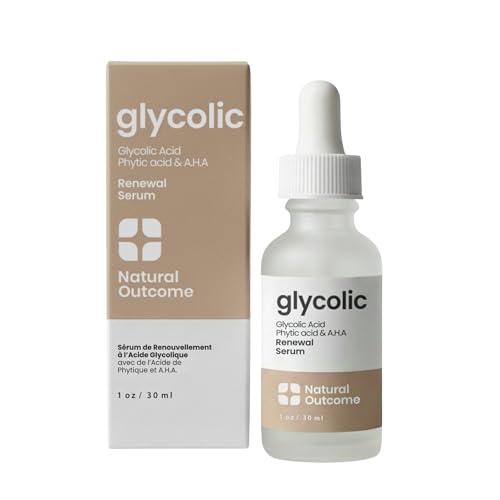 Natural Outcome Glycolic Acid/AHA 12% Renewal Serum | Anti-Aging Exfoliating Facial Serum...