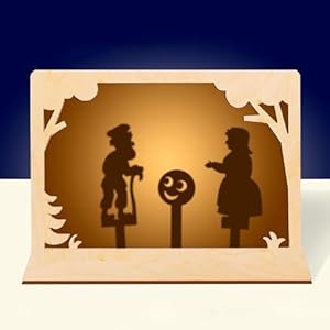 Aevvv Kolobok Teatrzyk Cieni Drewniany Zestaw