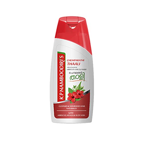 Image of K.P. NAMBOODIRI S Chemparathi Thaali With Hibiscus, Henna & Aloe Vera,200 Ml,Pack Of 1