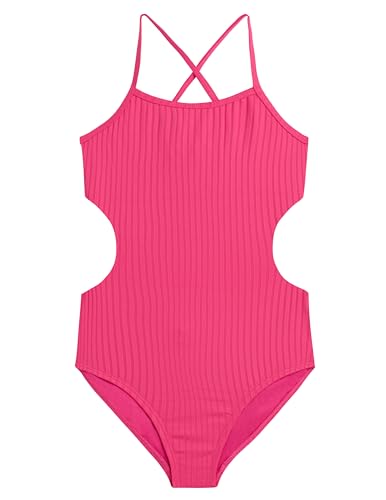 Image of Kanu Surf Girls' Amelia UPF 50 Double Cut-Out Banded One Piece Swimsuit