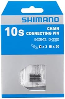 Shimano - Y08X98031 - nity łańcuchowe, 10 biegów, szary - 3 sztuki