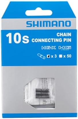 Shimano - Y08X98031 - nity łańcuchowe, 10 biegów, szary - 3 sztuki