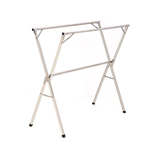 Free Installed Clothes Drying Rack Stainless Steel Foldable Rack Hanger Space Saving Retractable 47.24-62.99 inch Clothes Rack Adjustable Clothes Hanger Rolling Rack