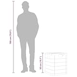 vidaXL Garten Aufbewahrungsbox 90 L Hellgrau Kissenbox Gartenbox Auflagenbox - 4