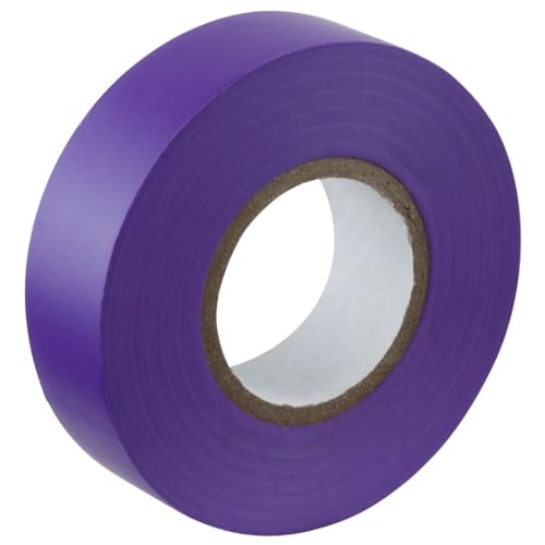 Gocableties Purple Electrical Tape, 19mm x 20m, Strong Self-Adhesive PVC Insulation Tape for Insulating, Repairing and Protecting Electrical Wires, 1 Roll
