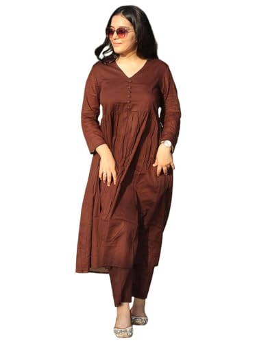 Ensemble kurta en viscose anti-transpiration avec pantalon palazzo pour rester au frais