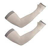 Dimensions de la housse de protection solaire : environ 38 cm de long, il est recommandé de le porter autour du haut du bras et 3,15 pouces pour s'adapter au poignet. Idéal pour les femmes et les hommes avec cadre avant-bras.