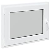 vidaXL Finestra per Soffitta RISOR 80 x 60 cm PVC e Vetro Bianco, Solaio, Isolamento Termi...