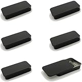 Lawen Creative 6 Stück Tragbare Kleine Wattestäbchen Spender Metallbox Behälter mit Schiebedeckel, Zahnstocher Behälte für Reisen