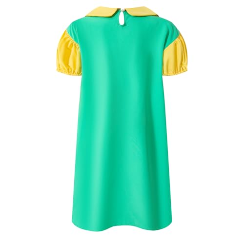 Disfraz Auggle Girls vestido verde con cárdigan rojo miniatura 4