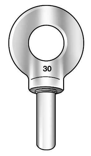 Ken Forging K2024-BLANK Shoulder Pattern Eyebolts, Blank, 7/16